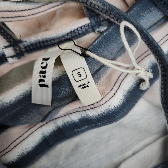 Pact NWT Swell Striped Flare Dress - Picture 6 of 8